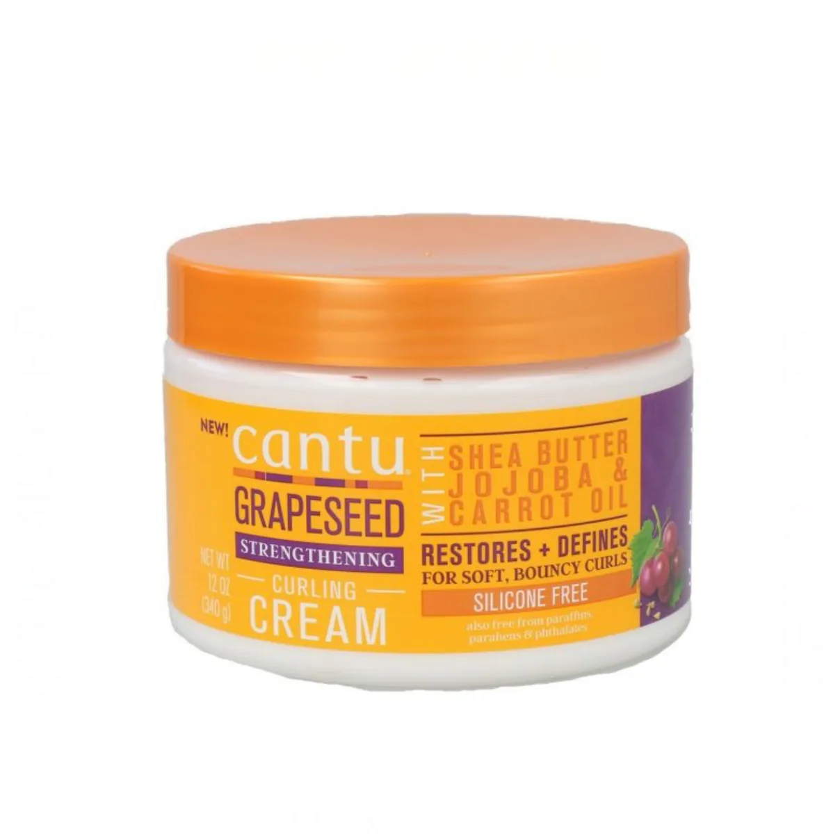 Cantu Grapeseed Strengthening Curling Cream – 12 oz