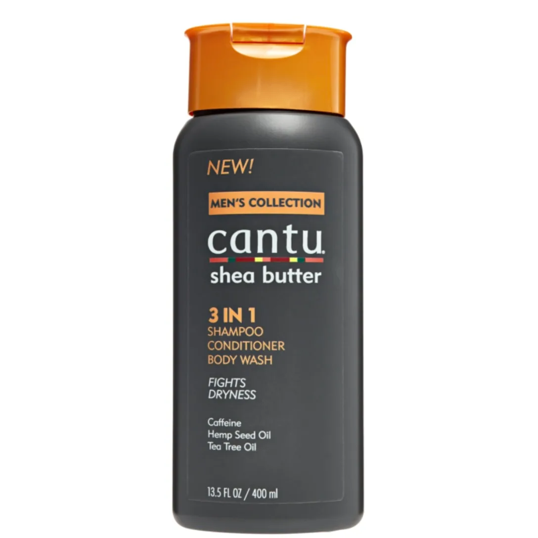 Cantu Men’s 3 in 1 Shampoo, Conditioner & Body Wash – 13.5 oz