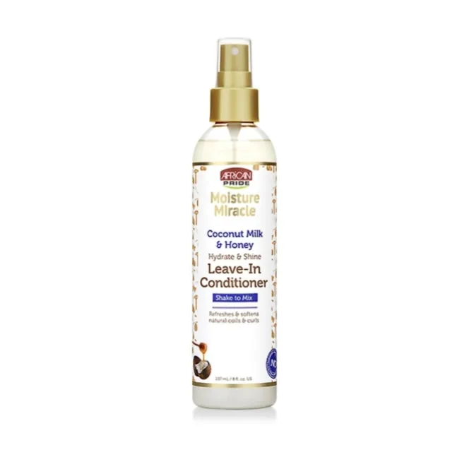 African pride moisture miracle coconut milk & honey leave-in conditioner 247ml