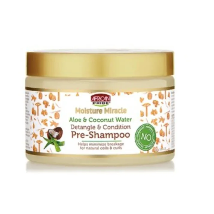 African Pride Moisture Miracle Aloe & Coconut Water Pre-Shampoo