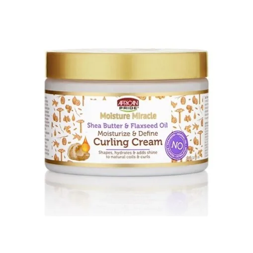African pride moisture miracle shea butter & flaxseed oil moisturize & define cream curling cream