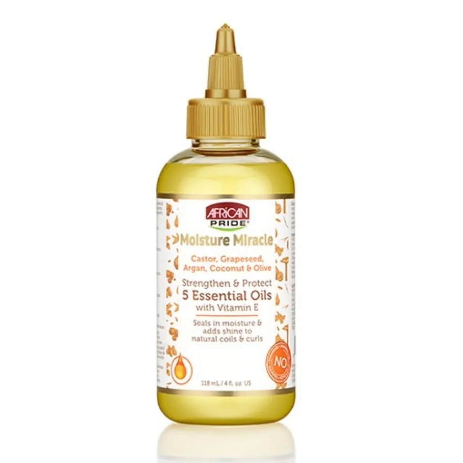 African Pride Moisture Miracle Strengthen & Protect 5 Essential Oils-4ozz