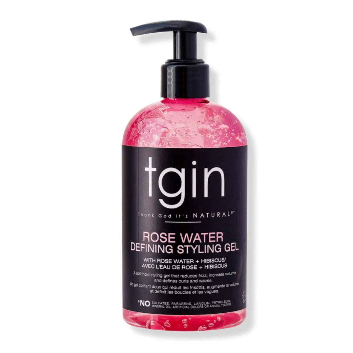 Tgin Rosewater Curl Defining Styling Gel – 13 oz