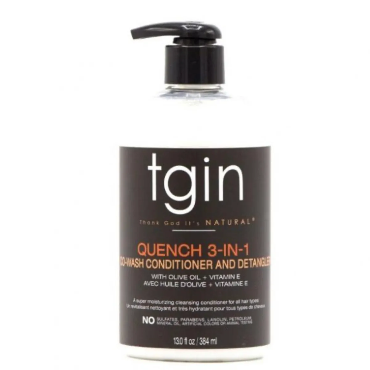 TGIN Quench 3-In-1 Co-Wash Conditioner And Detangler–13oz