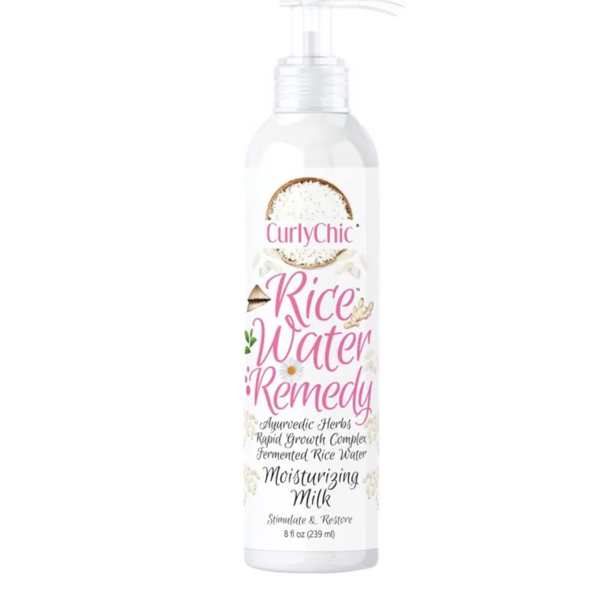 Curly Chic Rice Water Moisturizing Hair Milk-8oz