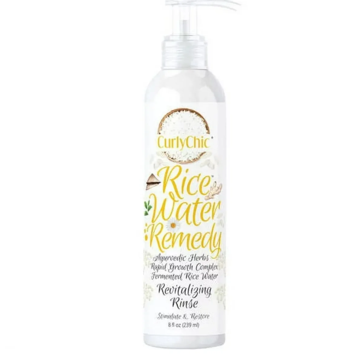 Curly Chic Rice Water Remedy Revitalizing Hair Rinse – 12oz
