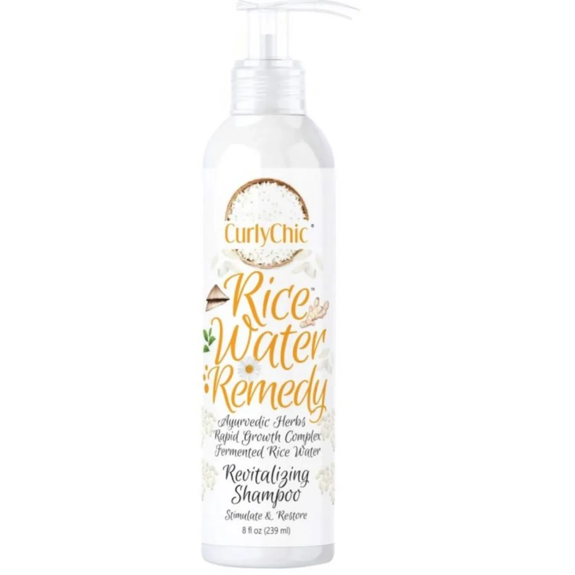 Curly Chic Rice Water Remedy Revitalizing Shampoo – 12 oz.