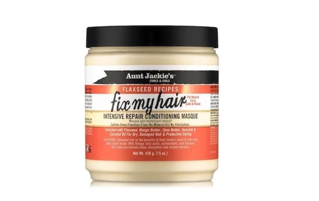 Aunt jackie's flaxseed Fix my hair intenive repair conditioning masque-15 oz