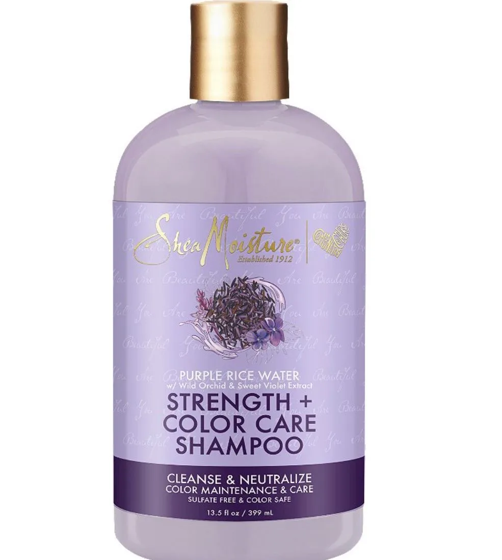 Shea moisture purple rice water strength + color care shampoo-13.5oz