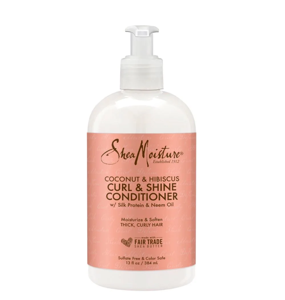 Shea moisture coconut & hibiscus curl & shine conditionr 13 fl oz