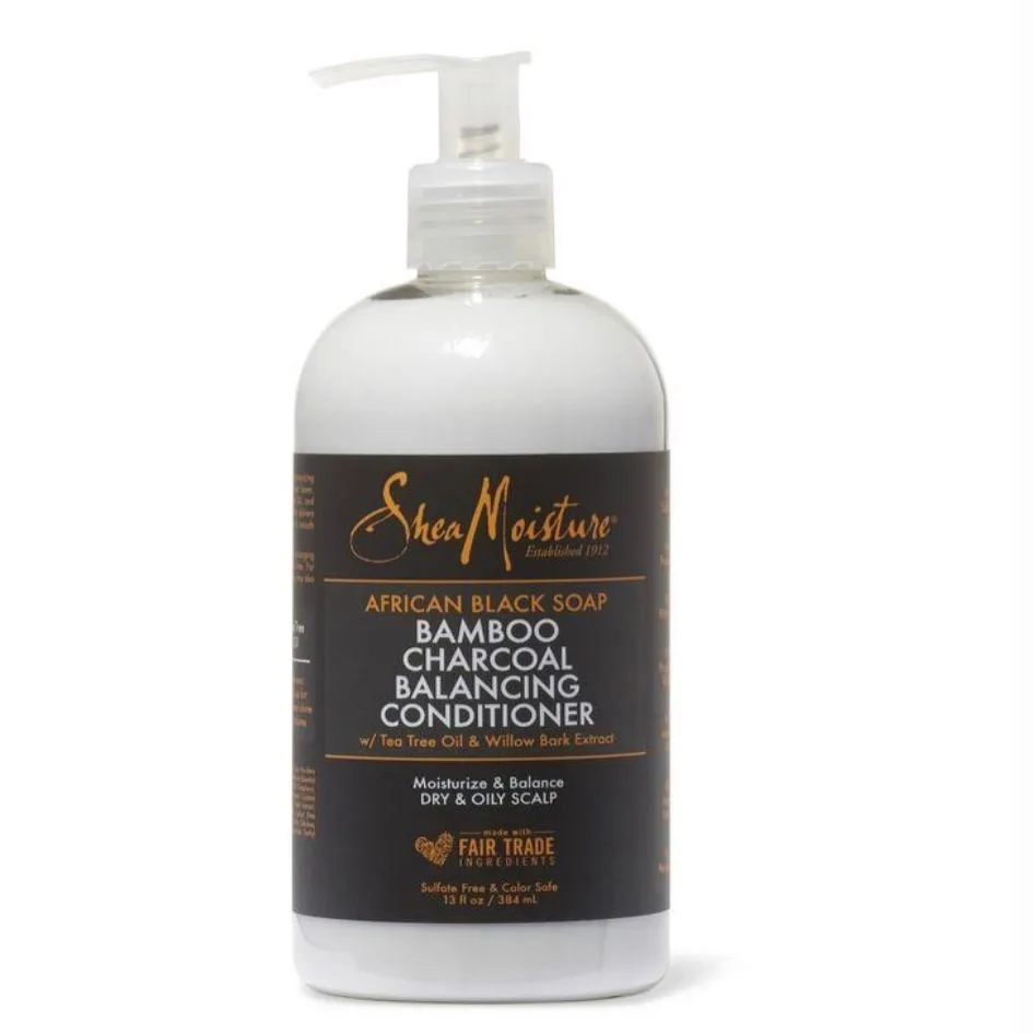 Shea moisture african black soap bamboo charcoal balancing conditioner - 13oz