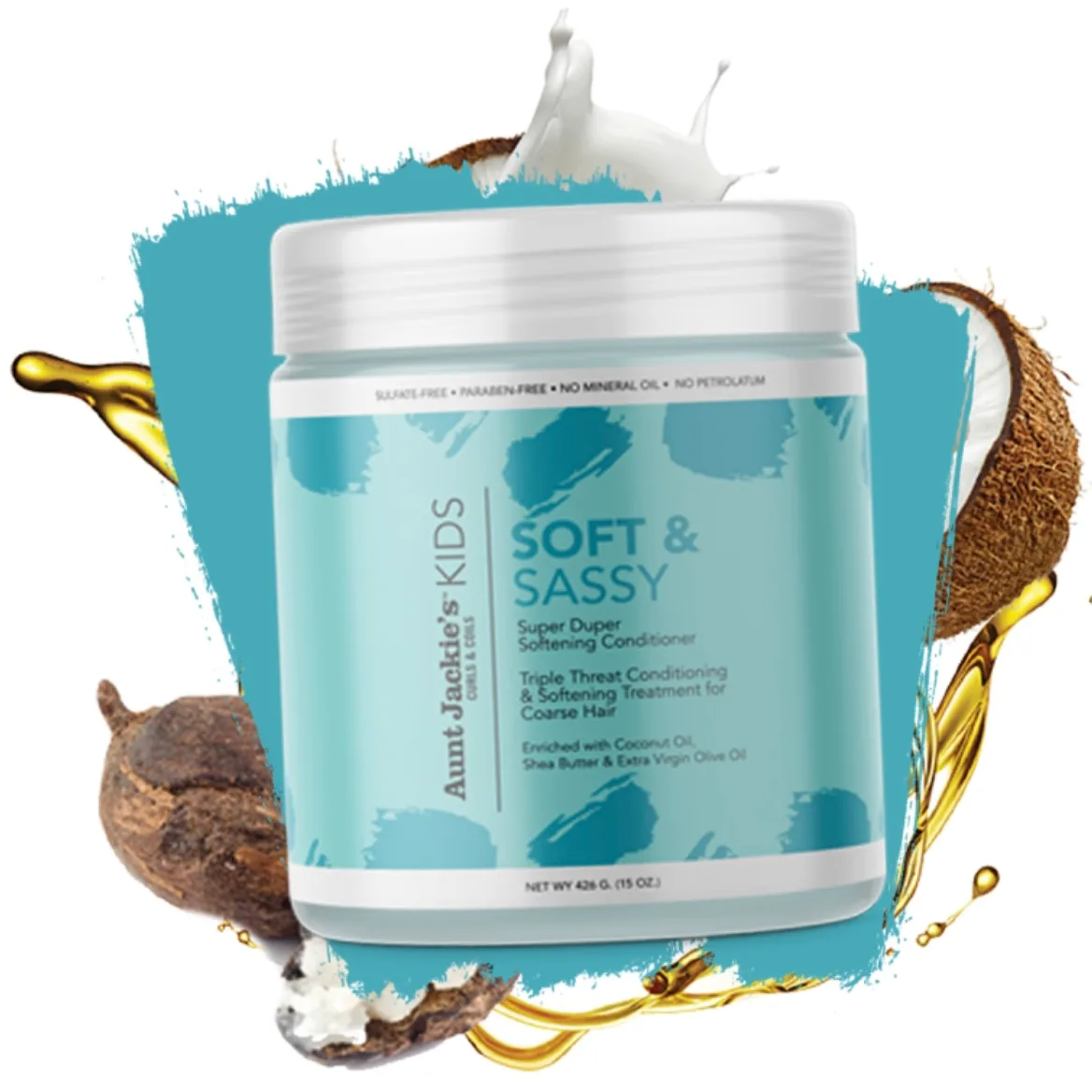 Auntie jackie's kids soft & sassy super duper softening conditioner-15oz