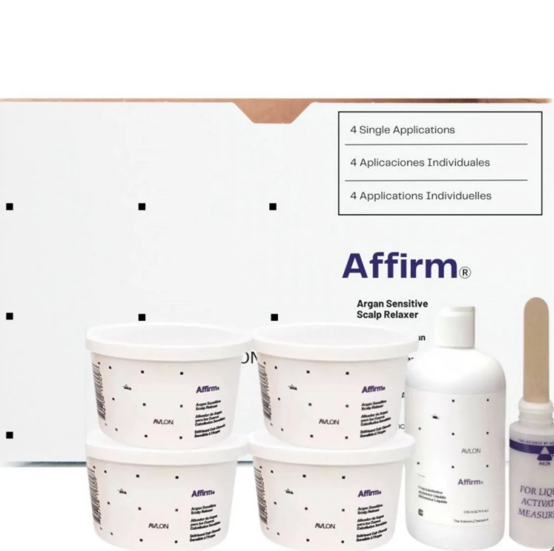 Avlon Affirm conditioning sensitive scalp relaxer system - 4pcs