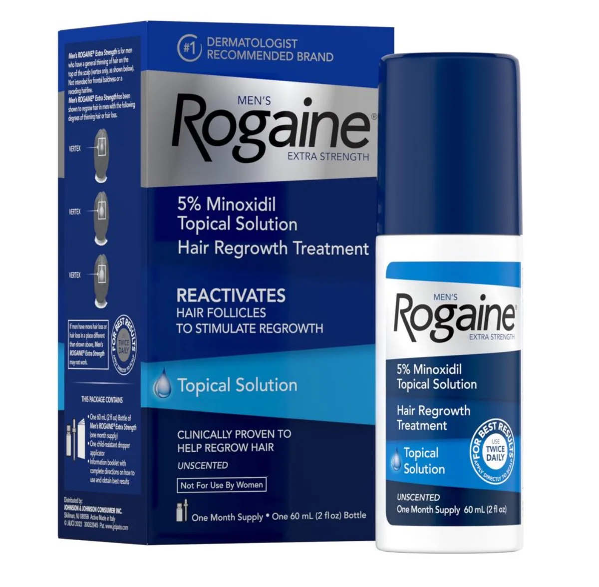 Rogaine Men extra strength 5% minoxidil topical solution-60ml