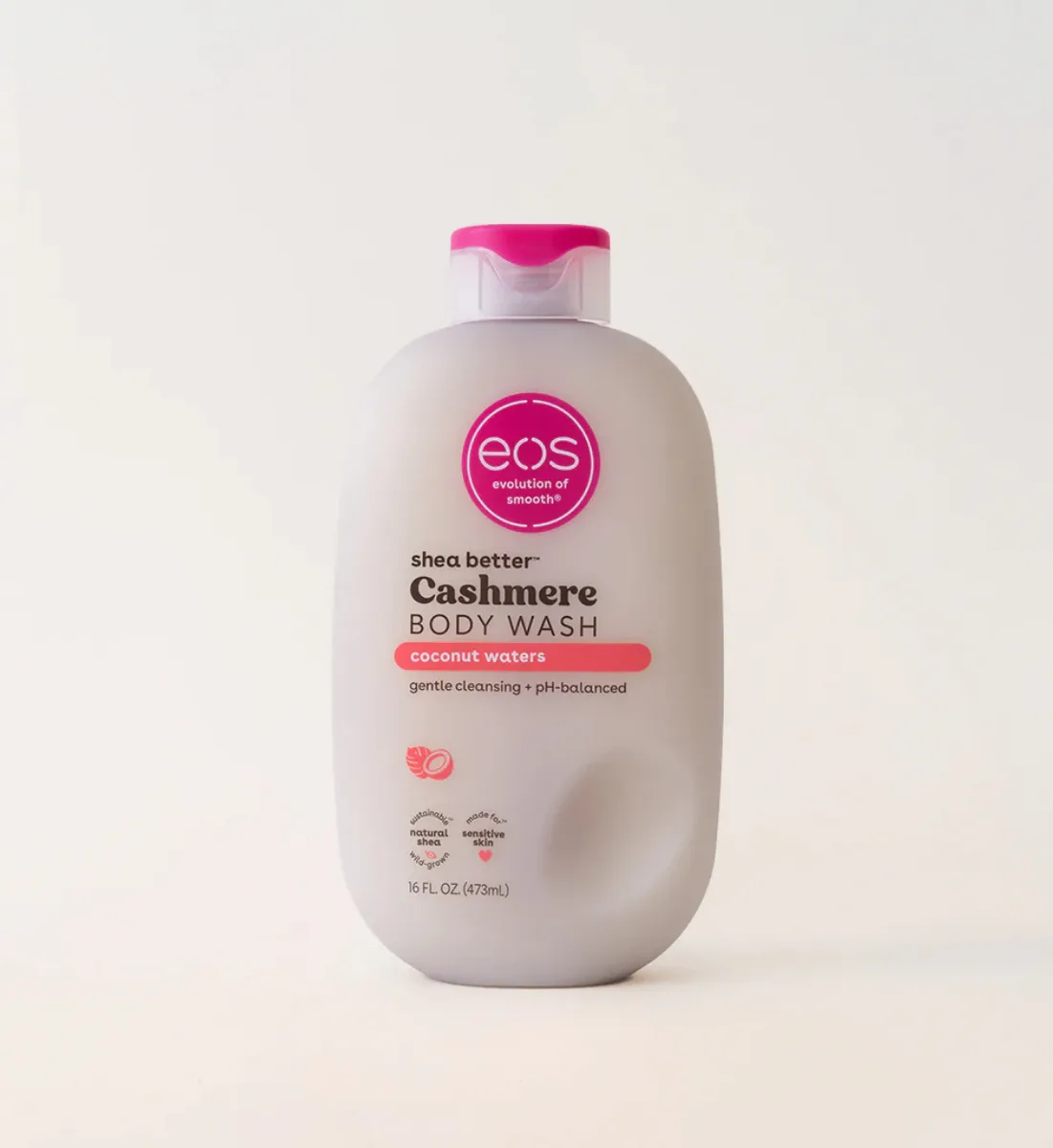 Eos shea butter Cashmere body wash, coconut waters-16oz