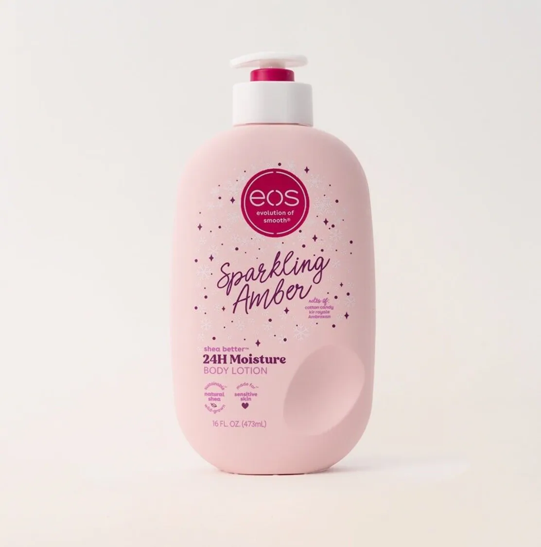 Eos Shea butter Holiday Body lotion -Sparkling Amber-16oz