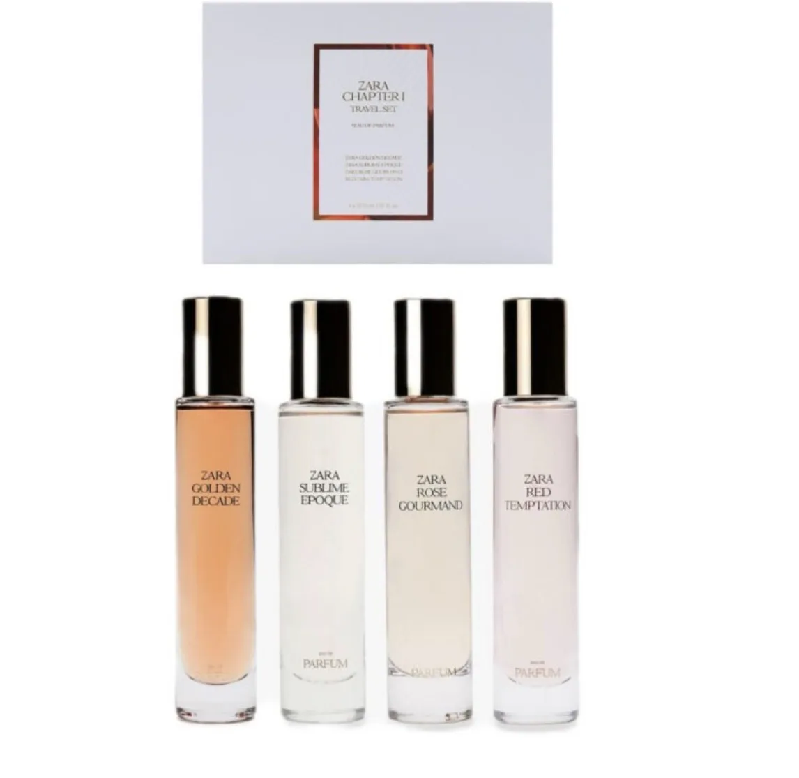 Zara chapter 1 travel set 30ml x 4