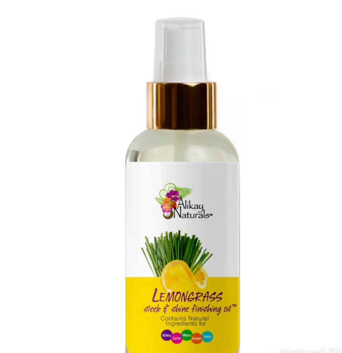 Alikay Naturals lemondgrass sleek & shine finishing oil -4oz