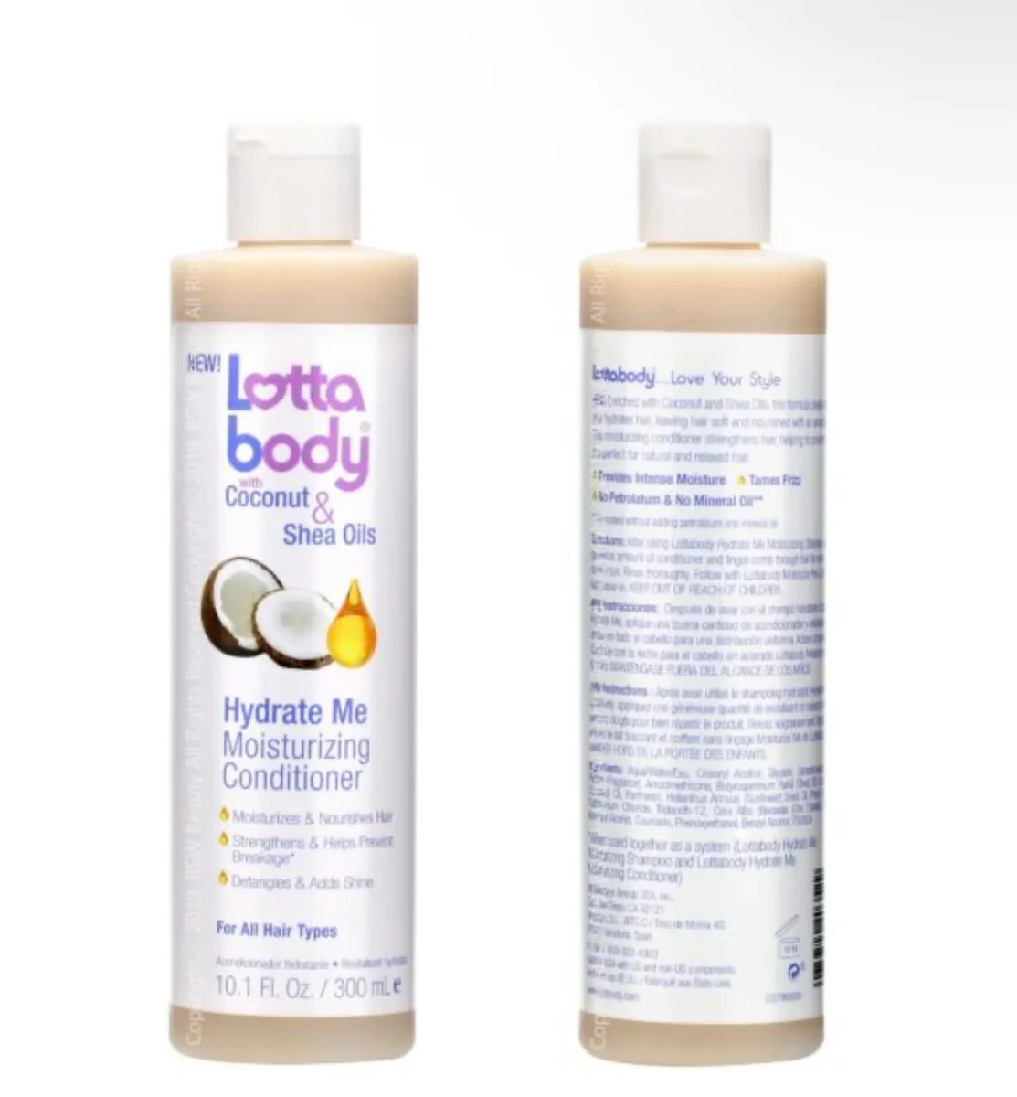 Lottabody hydrate me moiturizing conditioner -10.1oz