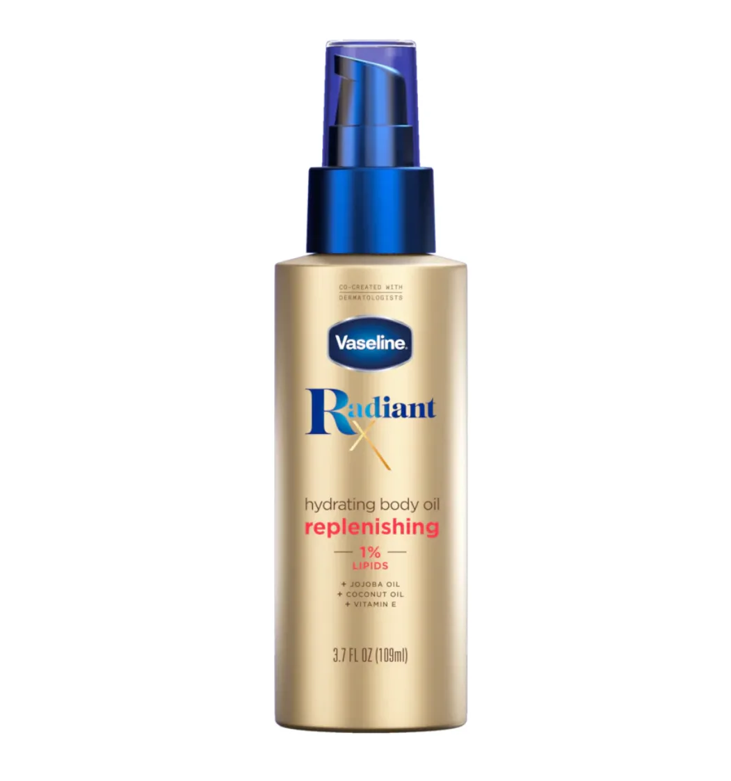 Vaseline Radiant X hydrating replenishing body oil -3.7oz