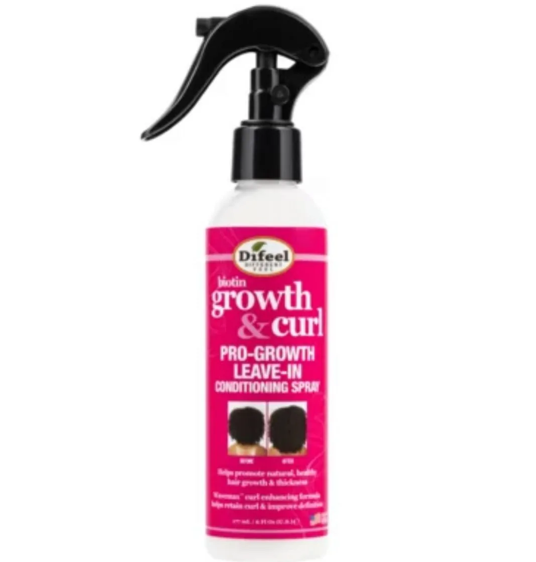 Difeel growth & curl pro-growth leave-in conditioning spray