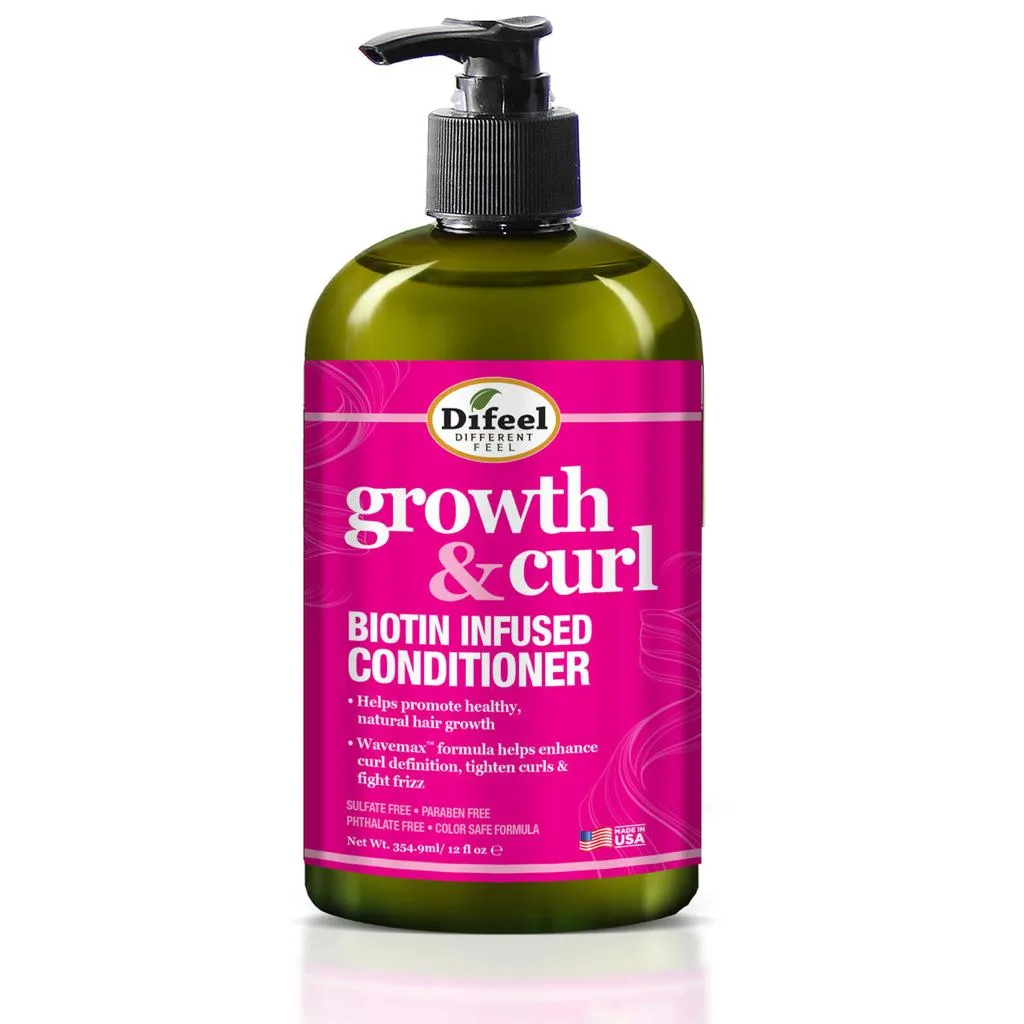 Difeel growth & curl biotin infused conditioner-354ml/12oz