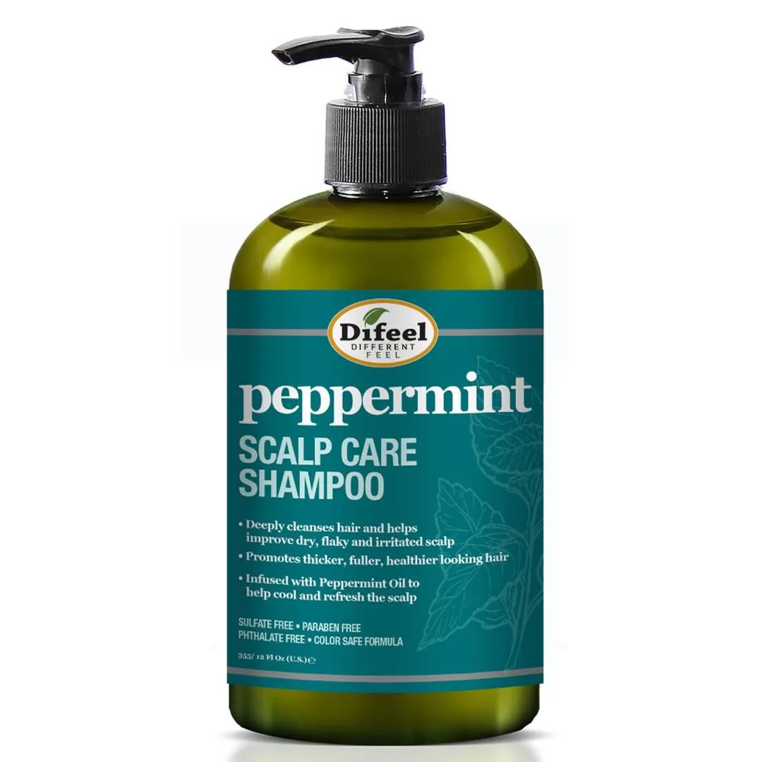 Difeel Peppermint Scalp Care Shampoo-355ml/12oz