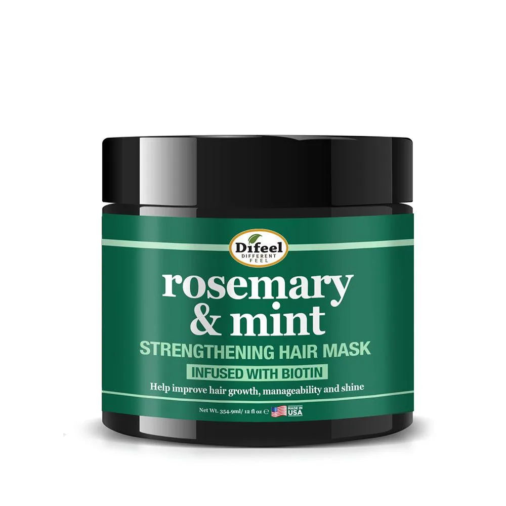 Difeel Rosemary & mint strengthening hair mask infused with biotin-354ml/12oz