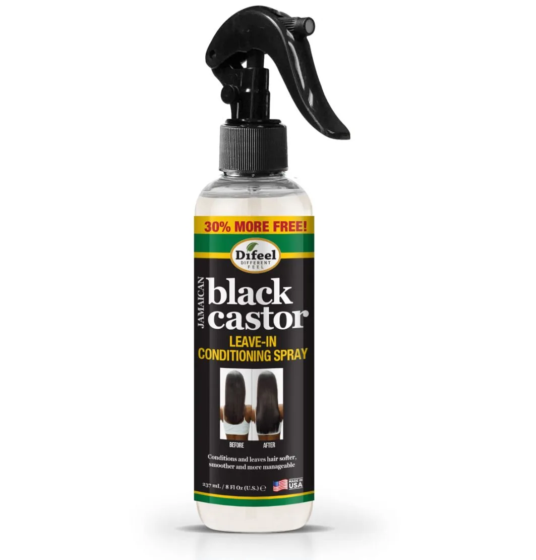 Difeel black castor leave-in conditioning spray-237ml/8oz