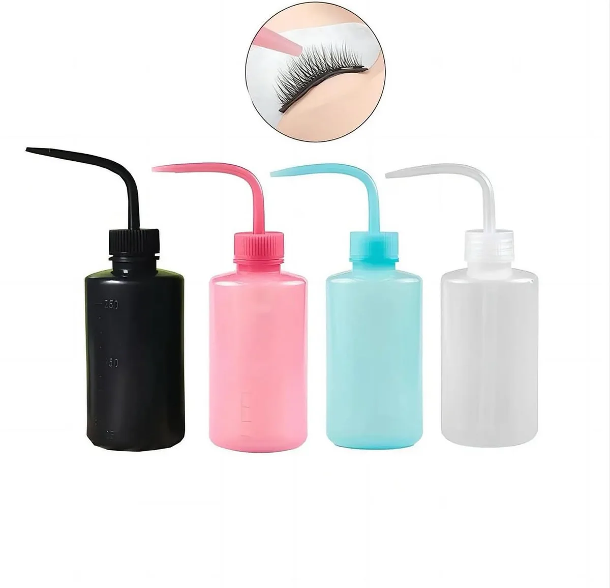 angled tip lash wash bottle