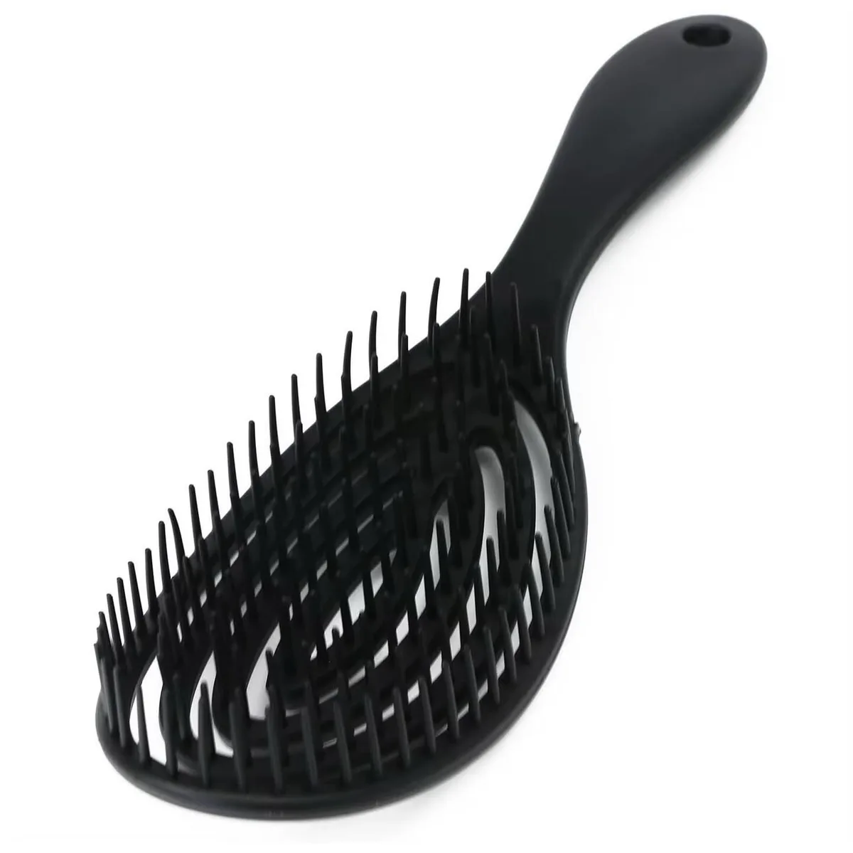 Oval vented detangling brush