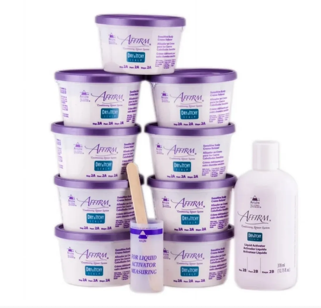 Avlon Affirm dry & itchy sensitive scalp relaxer system -9pcs