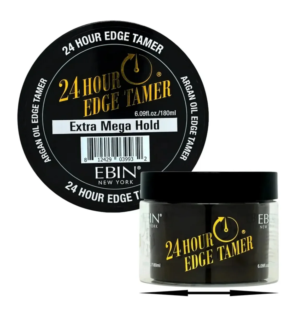 EBIN 24hr Edge Tamer (Extra Mega Hold) – 6.09 oz. / 180ml