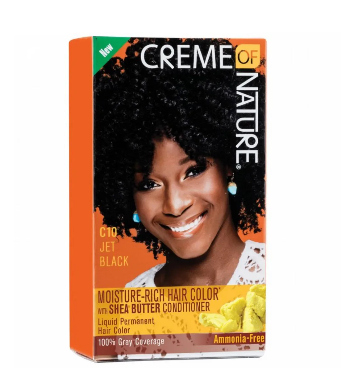 Creme of Nature Moisture Rich Liquid Permanent Hair Colour w/ Shea Butter – Jet Black