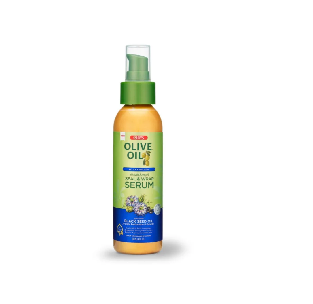 The ORS Olive Oil Relax & Restore Retain Length Seal & Wrap Serum 4oz
