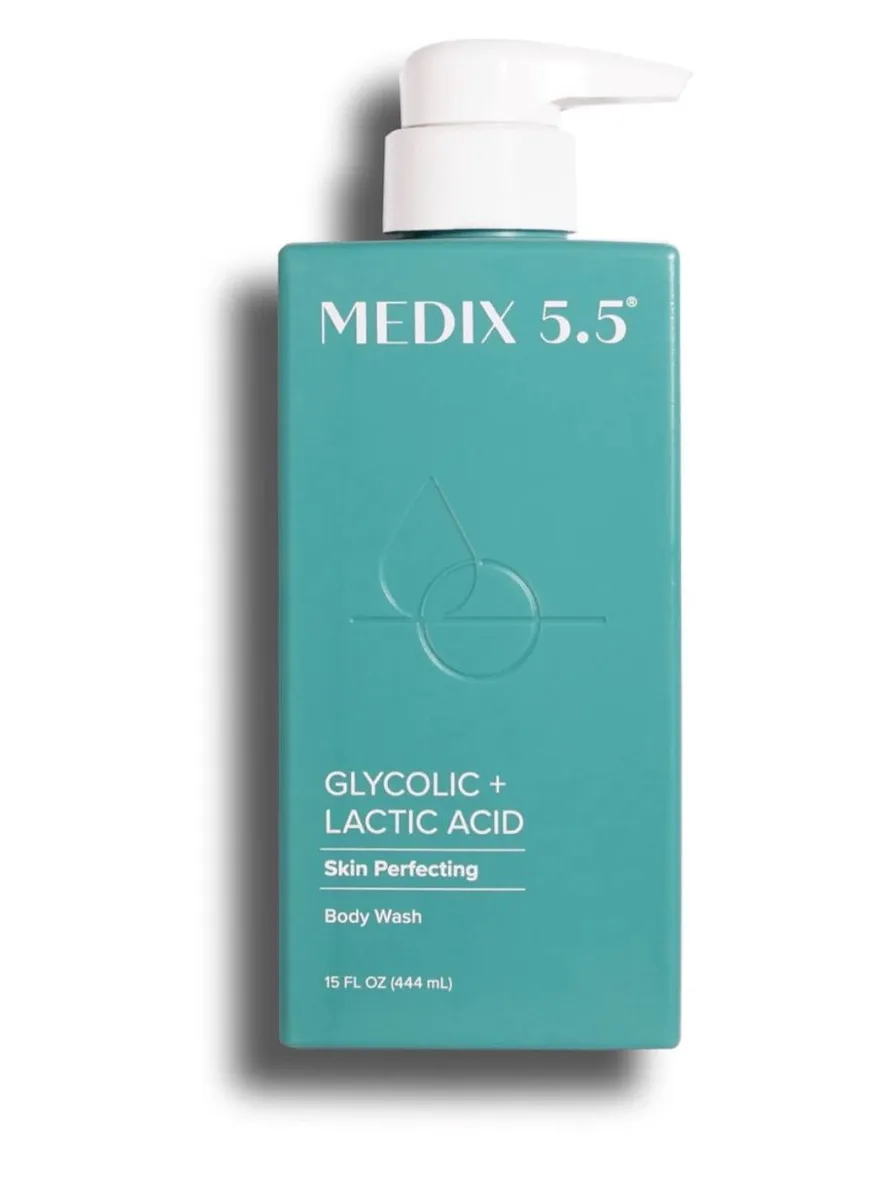 Medix glycolic + lactic acid skin perfecting body wash - 15oz
