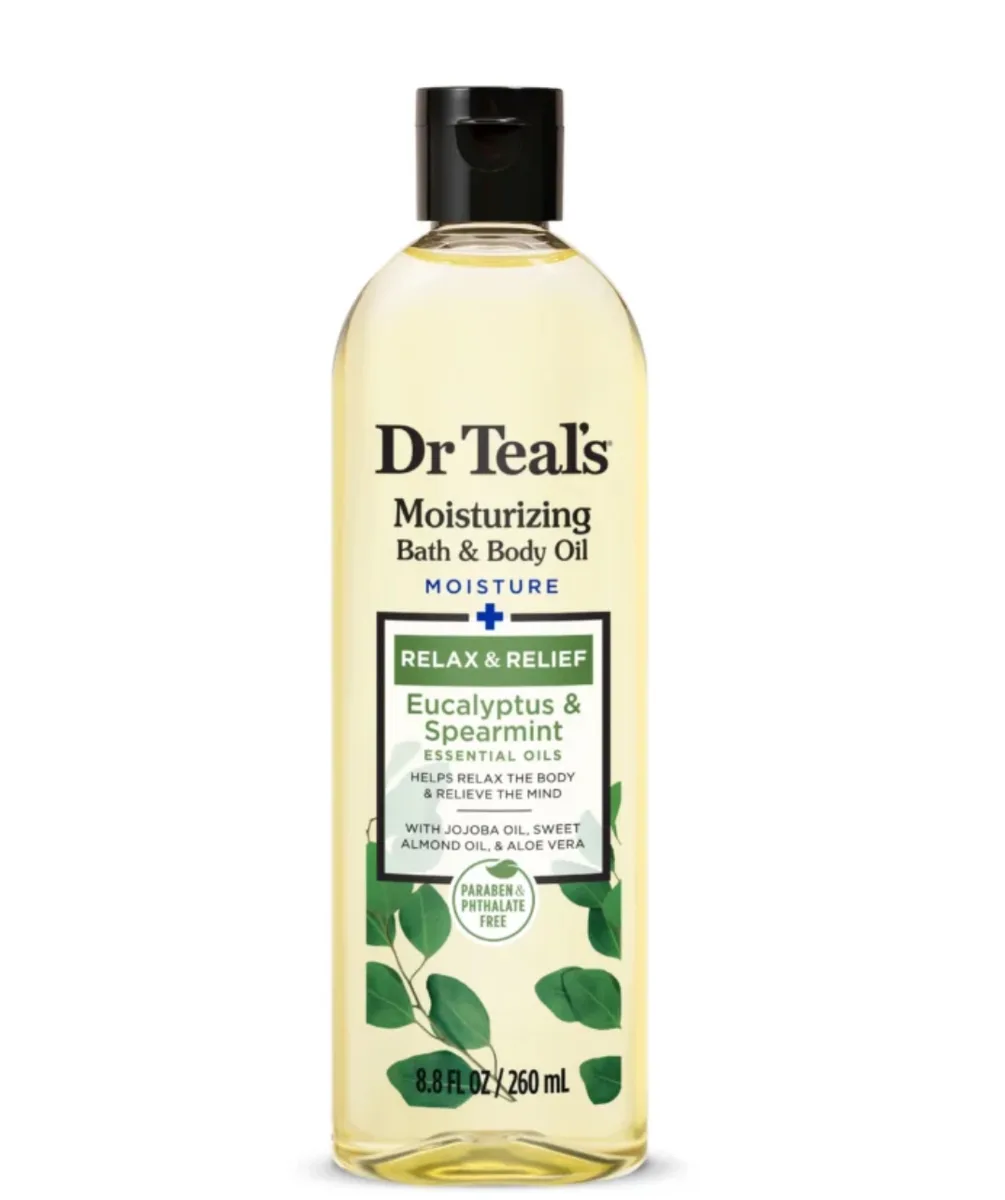 Dr Teal’s Eucalyptus & Peppermint Bath & Body Oil, 8 oz