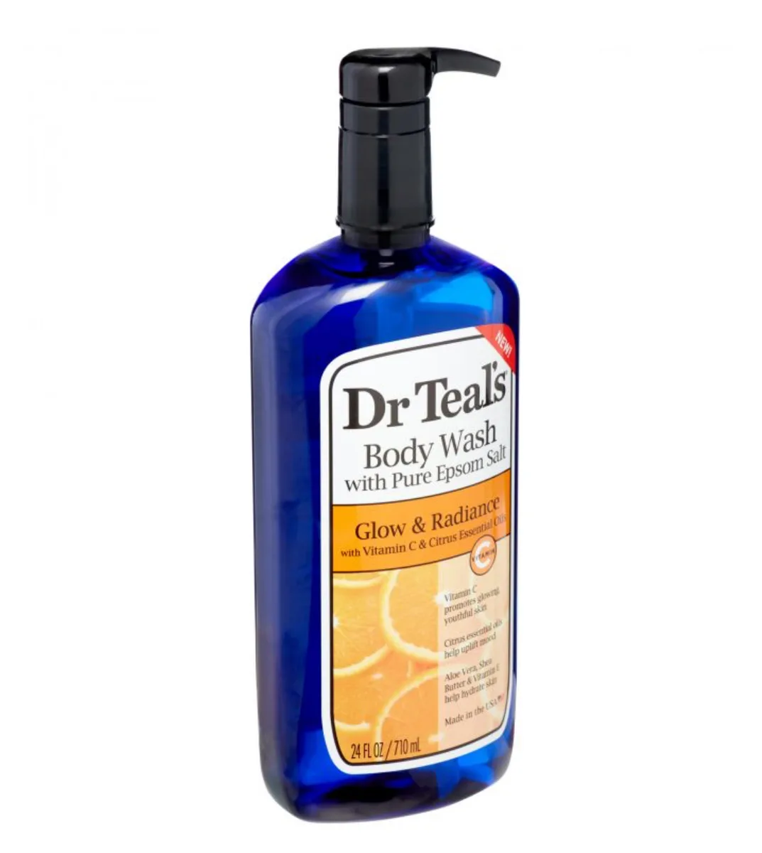 Dr. Teal’s Glow & Radiance Body Wash with Vitamin C & Citrus Essential Oils – 24 oz.