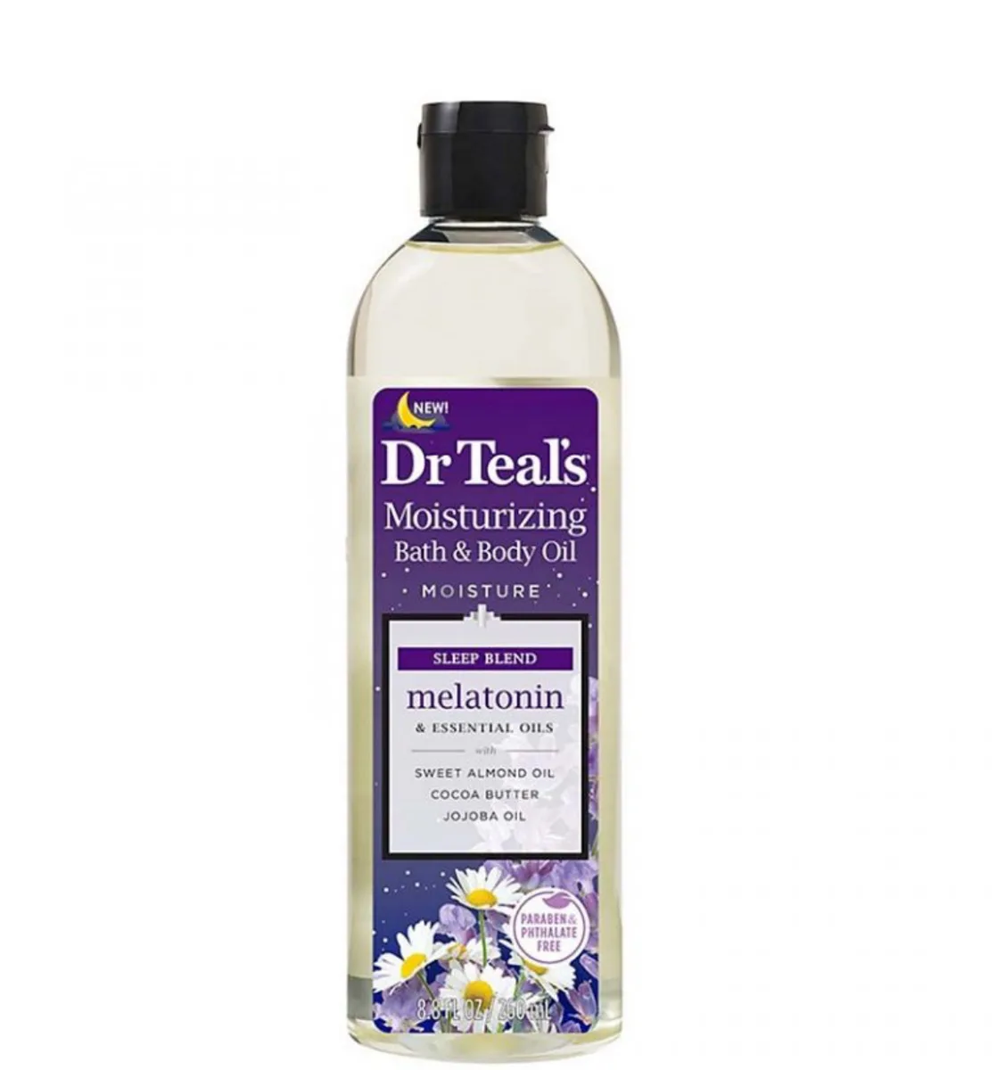 Dr Teal’s Bath & Body Oil Sleep Blend w/ Melatonin & Essential Oils – 8.8 oz.