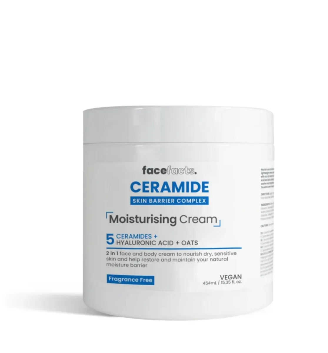 Face facts ceramide moisturizing body cream - 454ml