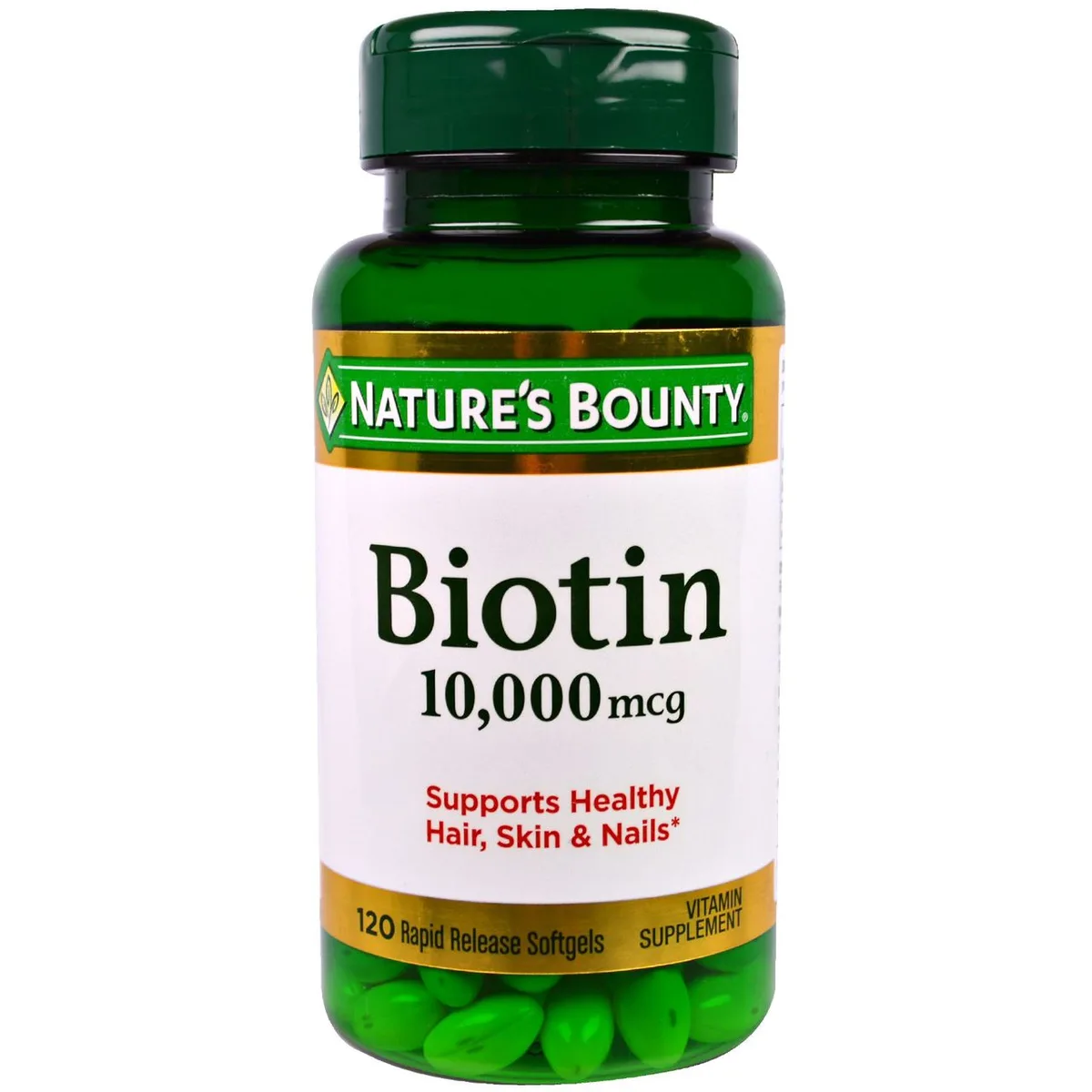 Nature's bounty Biotin 10,000 mcg -120 softgels