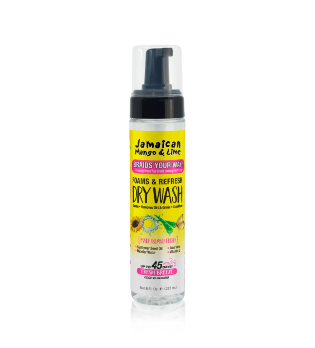 Jamaican mango & Lime foams & refresh dry wash shampoo - 8oz