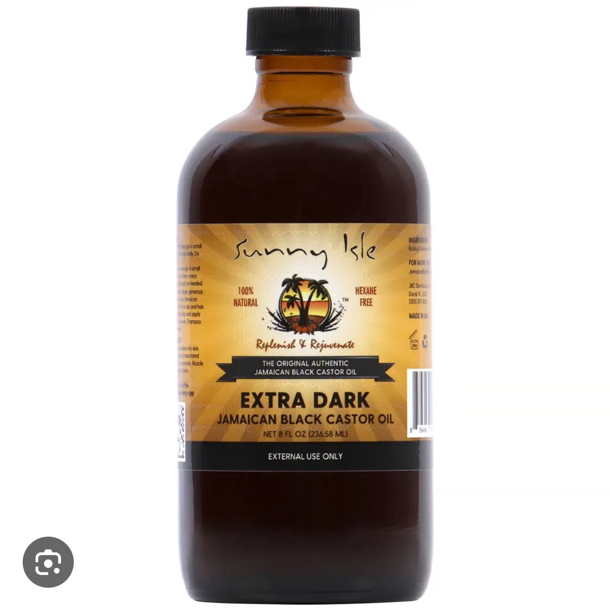 Sunny isle jamaican black castor oil extra dark 8oz -236ml