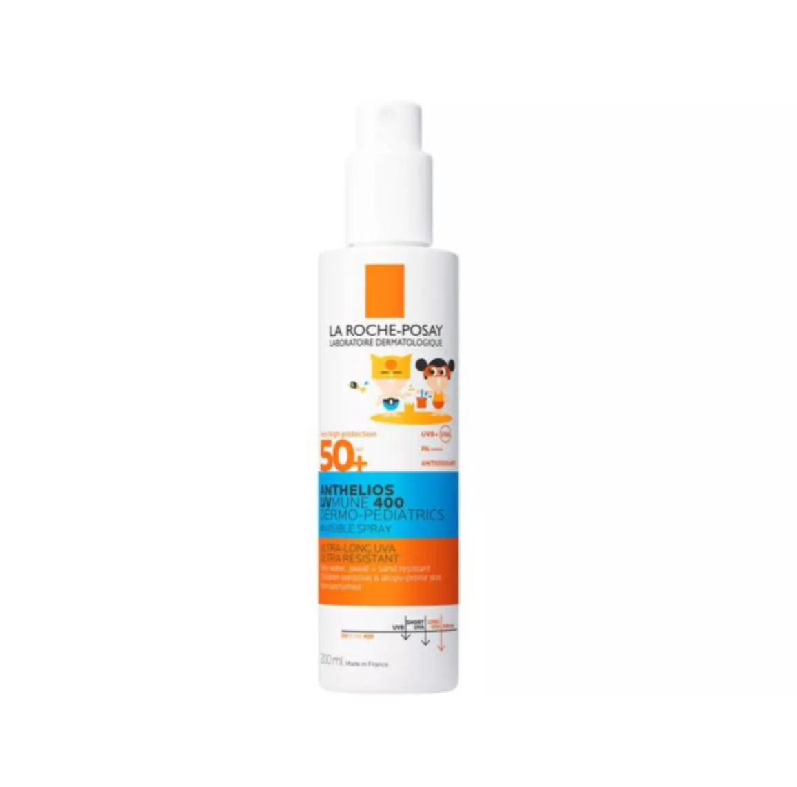 La roche-posay anthelios uvmune 400 dermo pediatrics kids sunscreen-200ml
