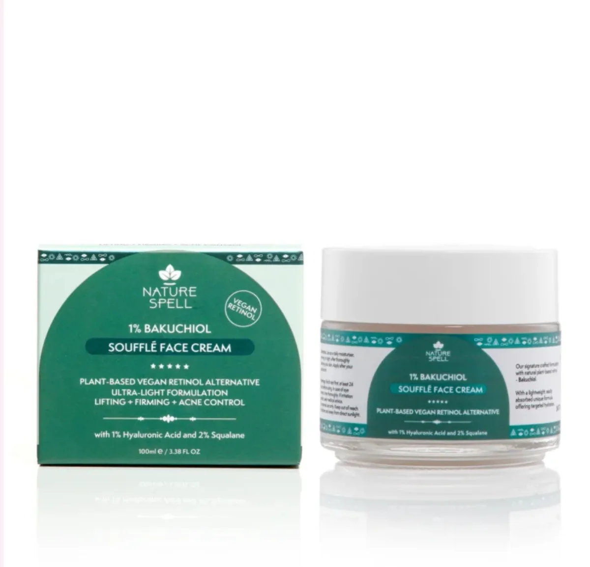 Nature spell Vegan Retinol face moisturizer 1% bakuchiol - 100ml