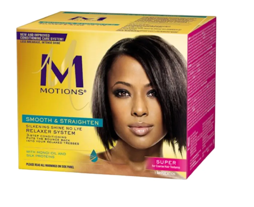 Motions Normal Silkening Shine No-Lye Relaxer System Box