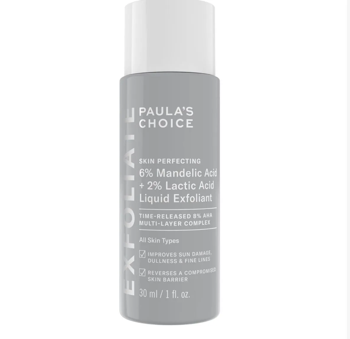 Paula's Choice skin perfecting 6% mandelic acid and 2% lactic acid liquid exfoliant - 30ml