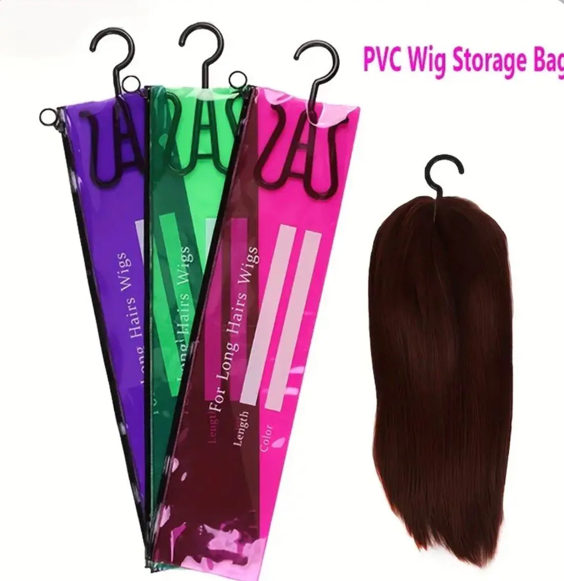 PVC Long wig bag - 36inches