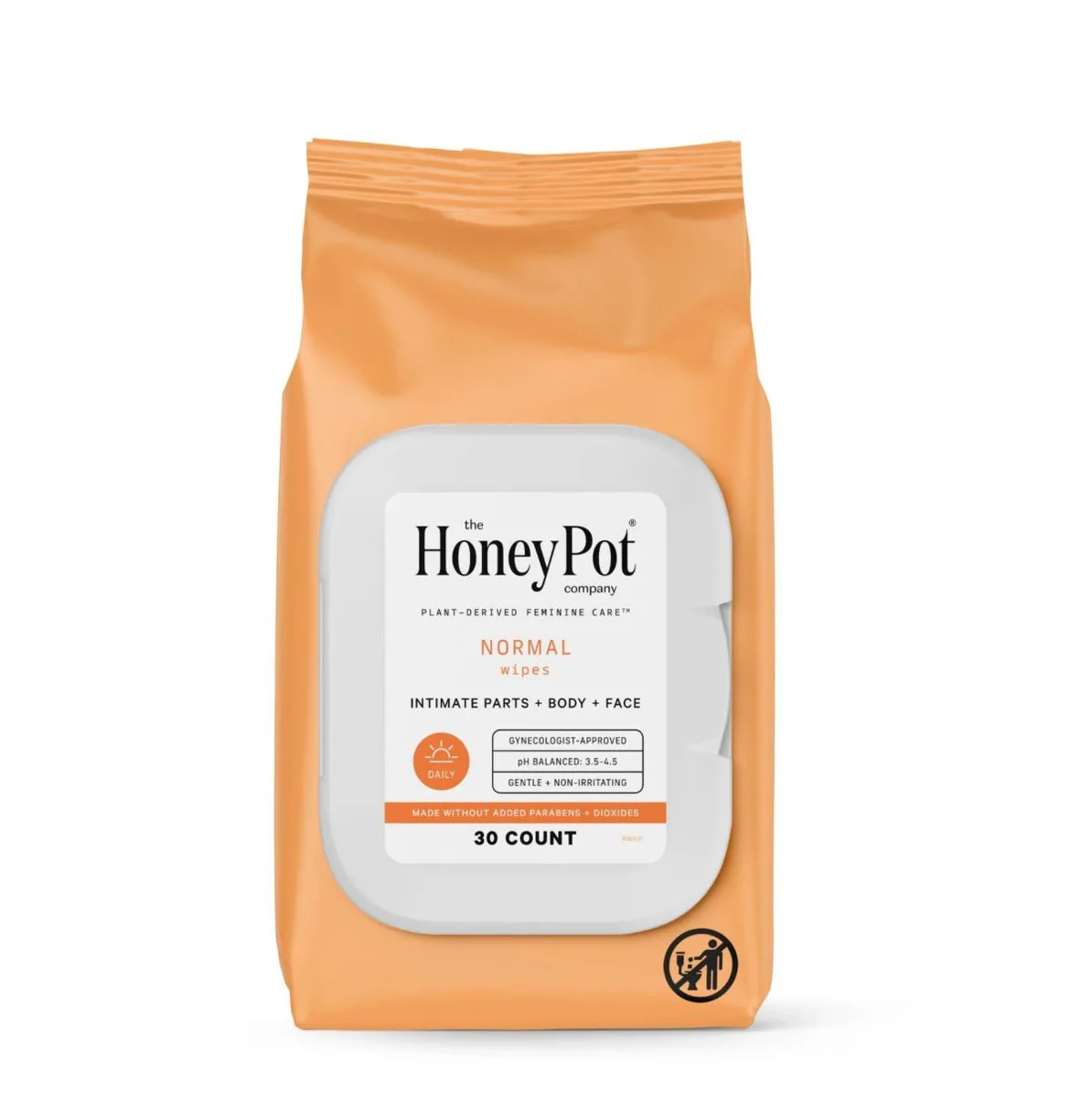The Honey Pot Company, normal feminine cleansing wipes -30ct