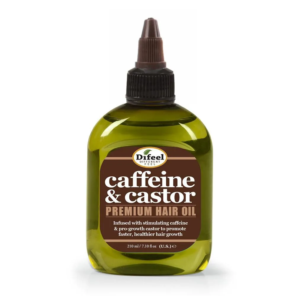Difeel Caffeine & Castor Premium hair oil -7.1oz/210ml